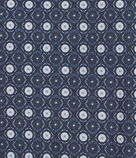 Cremieux Big & Tall Premium Denim Geometric Stretch Long Sleeve Woven Shirt Product Image