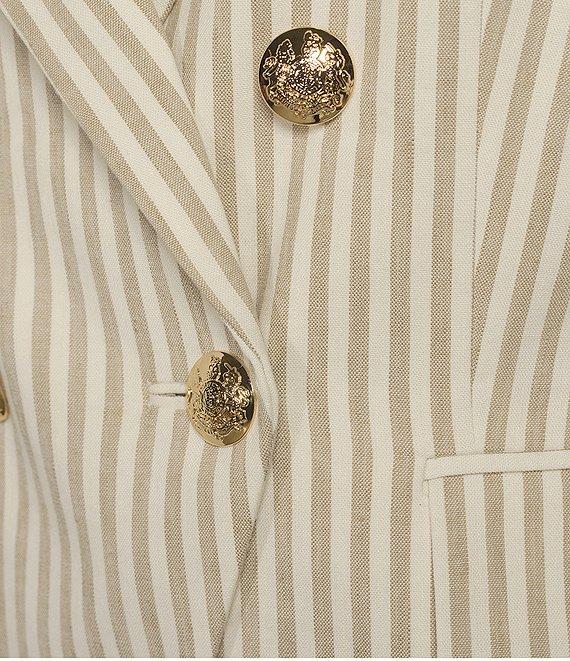 Antonio Melani Coordinating Aurora Stripe Linen Blend Jacket Product Image
