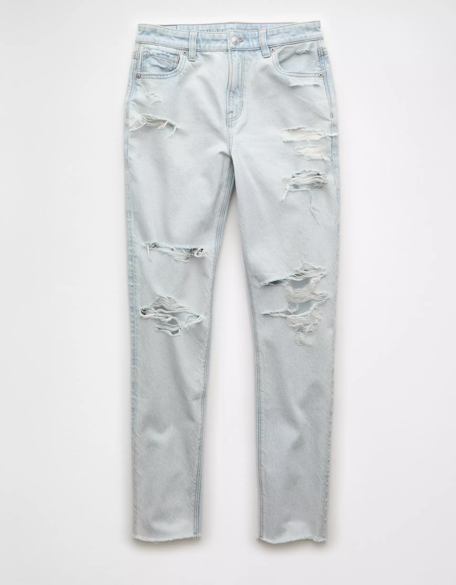AE Strigid Ripped Mom Jean Product Image
