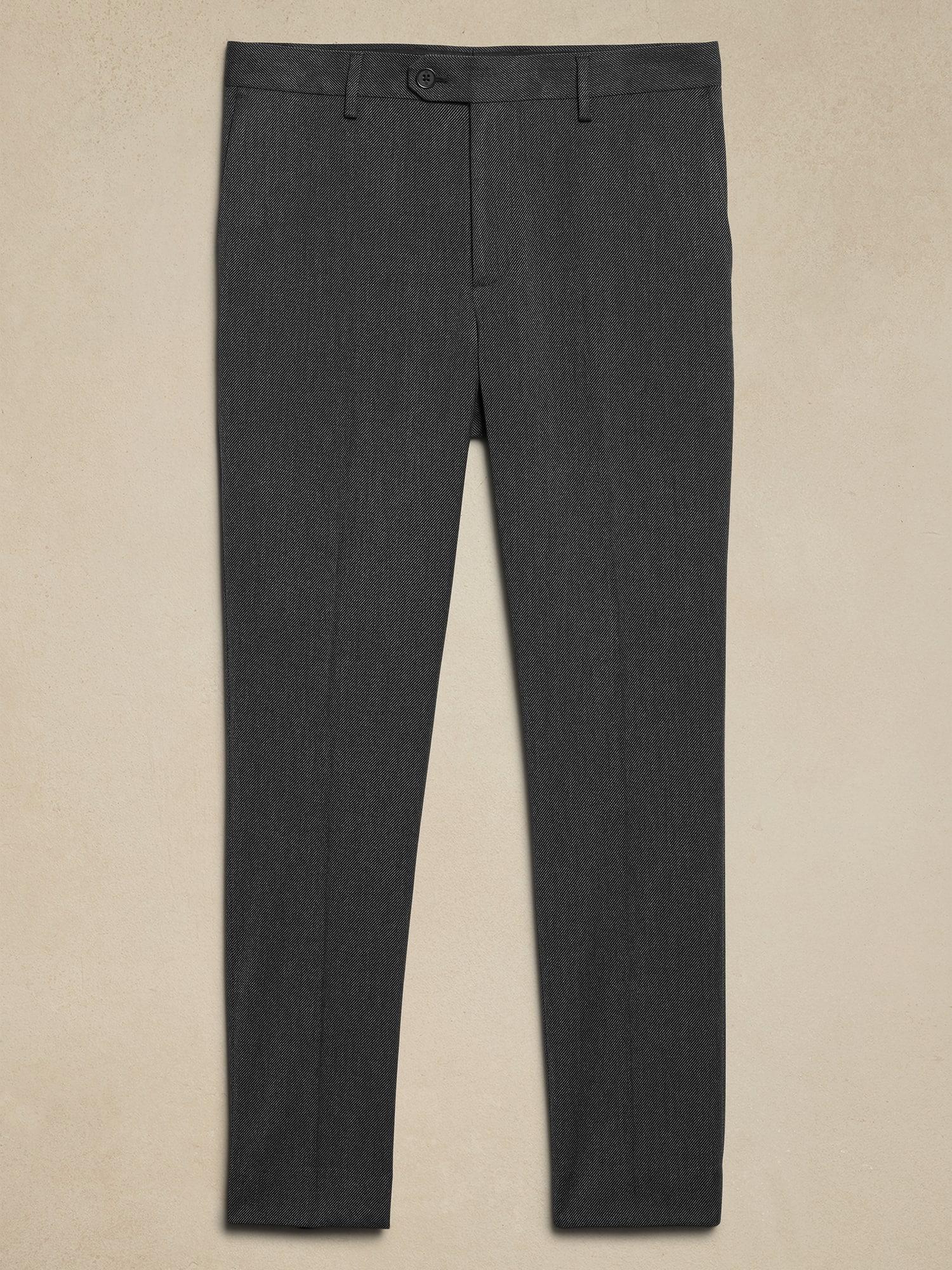 Tailored-Fit Charcoal Twill Suit Trouser Product Image