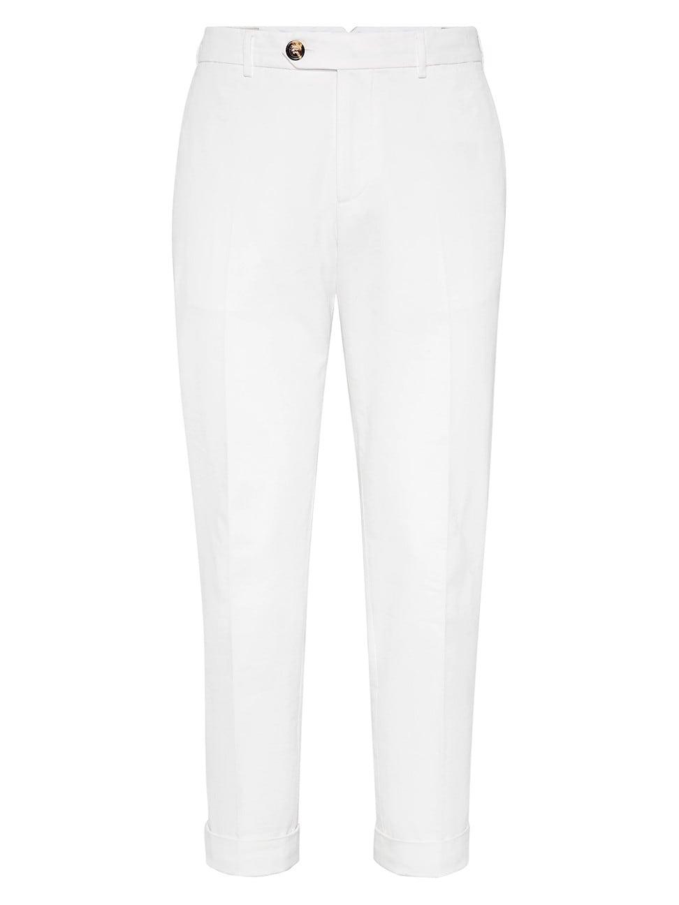 Mens Slim Flat-Front Pants Product Image