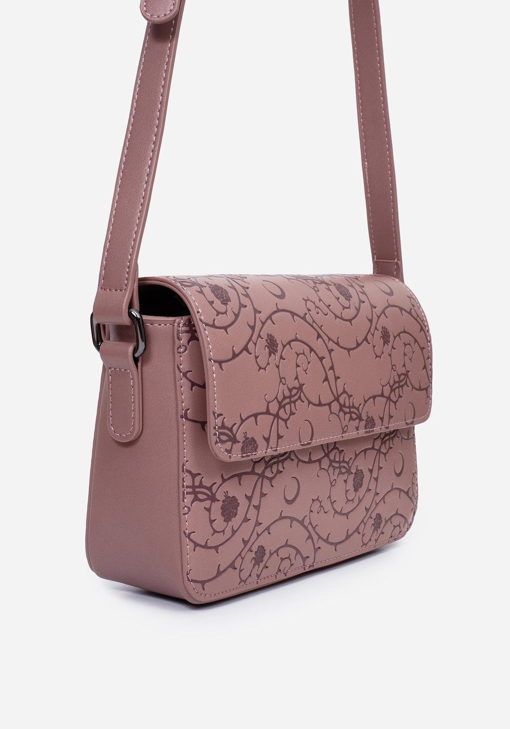 Rosethorn Floral Debossed Crossbody Bag Product Image