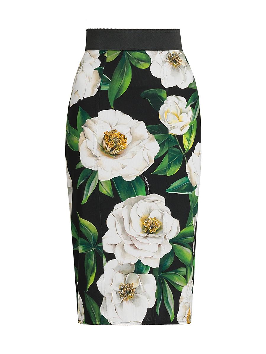 Womens Gardenia Stretch Pencil Skirt Product Image