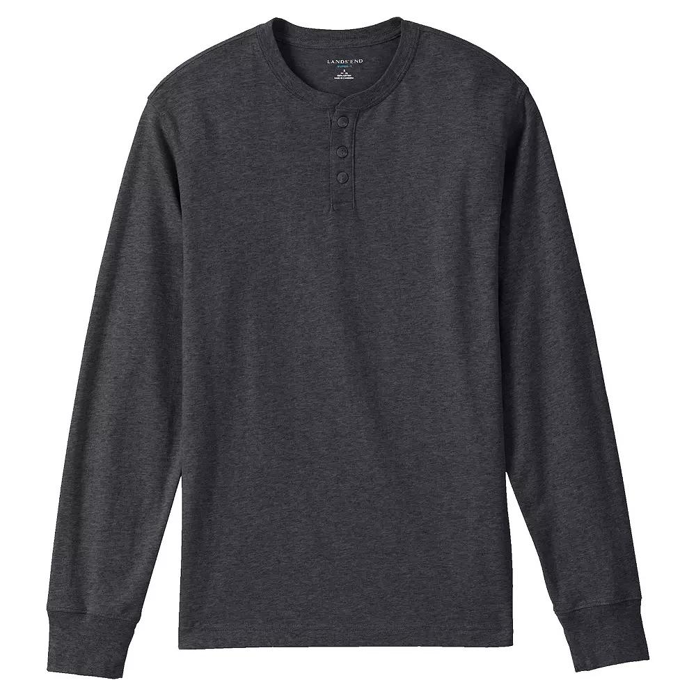 Big & Tall Lands' End Super-T Henley, Men's,  Product Image
