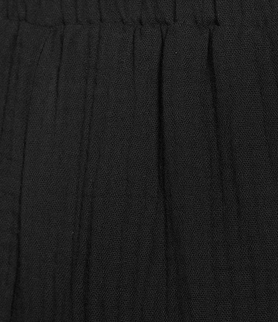 Skies Are Blue Plus Size Double Gauze Wide Leg Pants Product Image