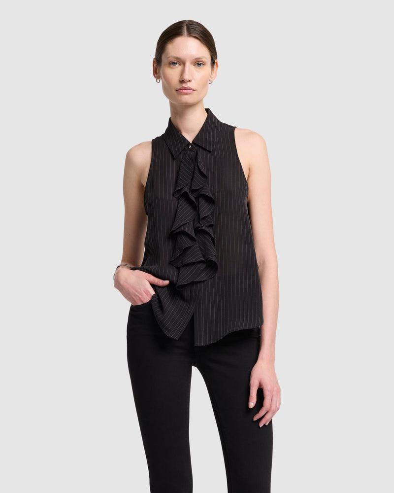 Ruffle Bow Halter Top Product Image