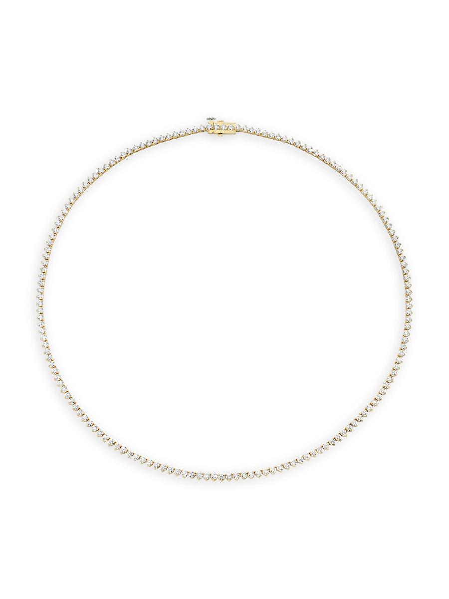 Womens Tennis Petite 14K White Gold & 8.00 TCW Lab-Grown Diamond Necklace Product Image