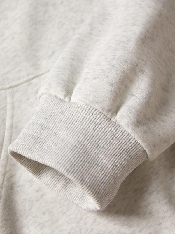 Solid Color Lapel Neck Oversized Hoodie Product Image