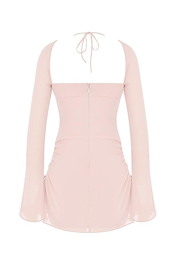 Valentina  lime asymmetric cutout midi dress Product Image