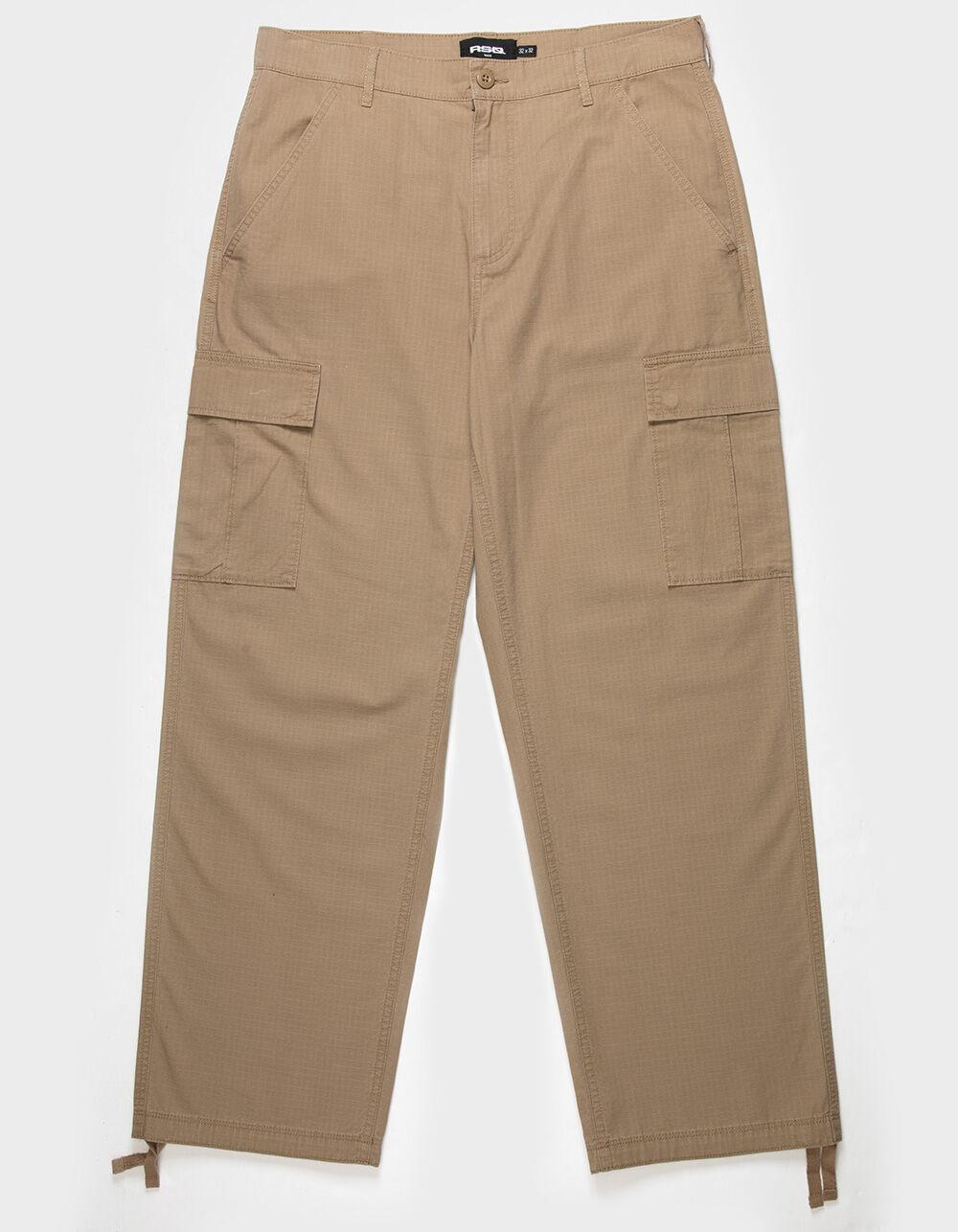 RSQ Mens Loose Cargo Ripstop Pants - ACORN Product Image