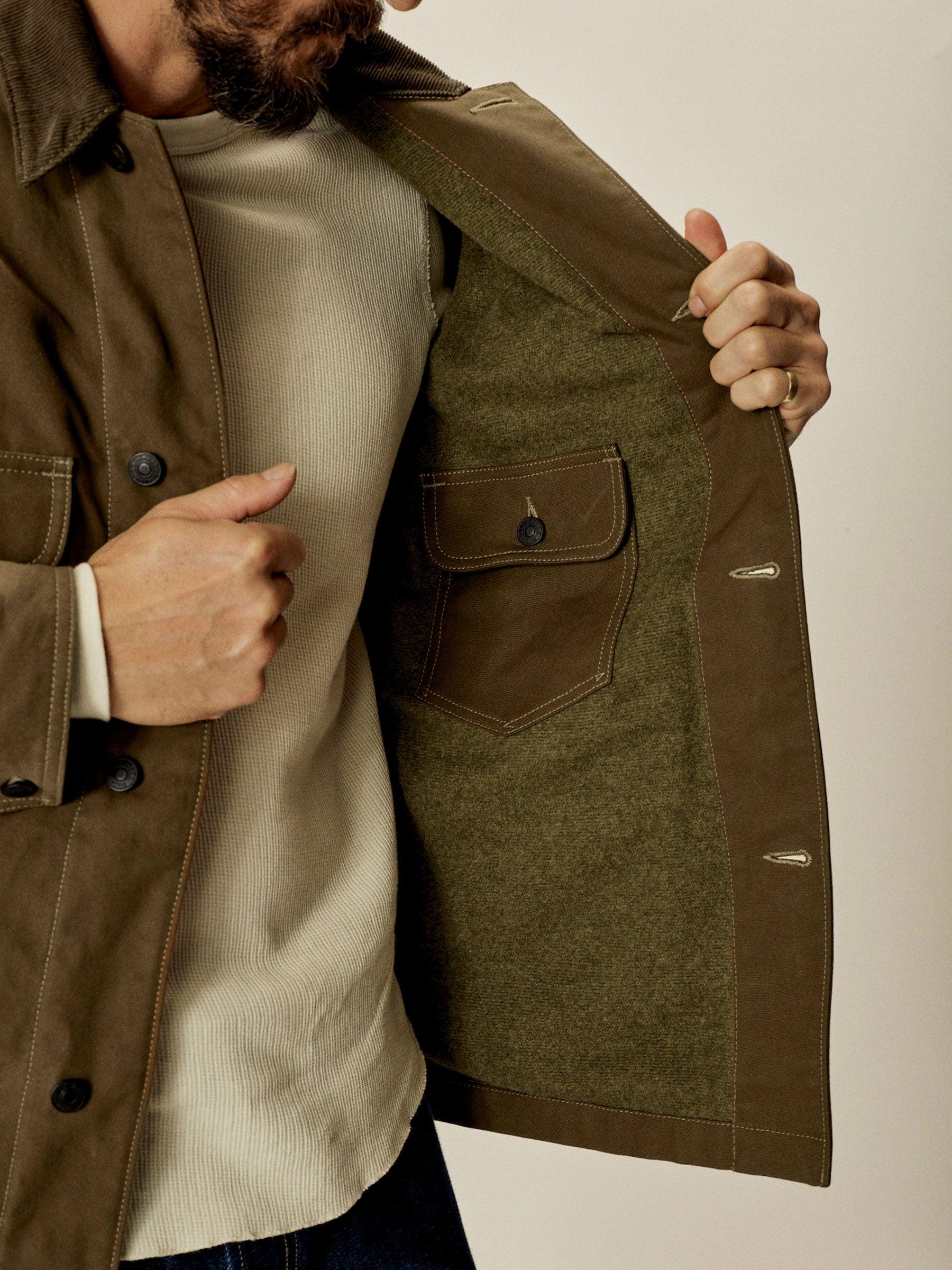 Oarweed Dry Waxed Canvas Highland Jacket Product Image