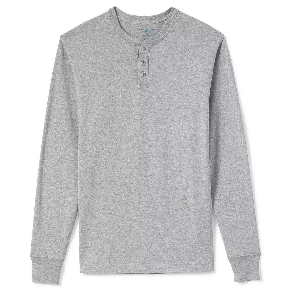 Big & Tall Lands' End Super-T Henley, Men's,  Product Image
