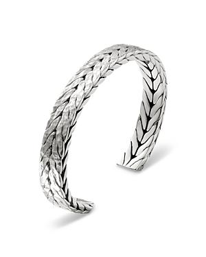 John Hardy Sterling Silver Mens Hammered Cuff Bracelet Product Image