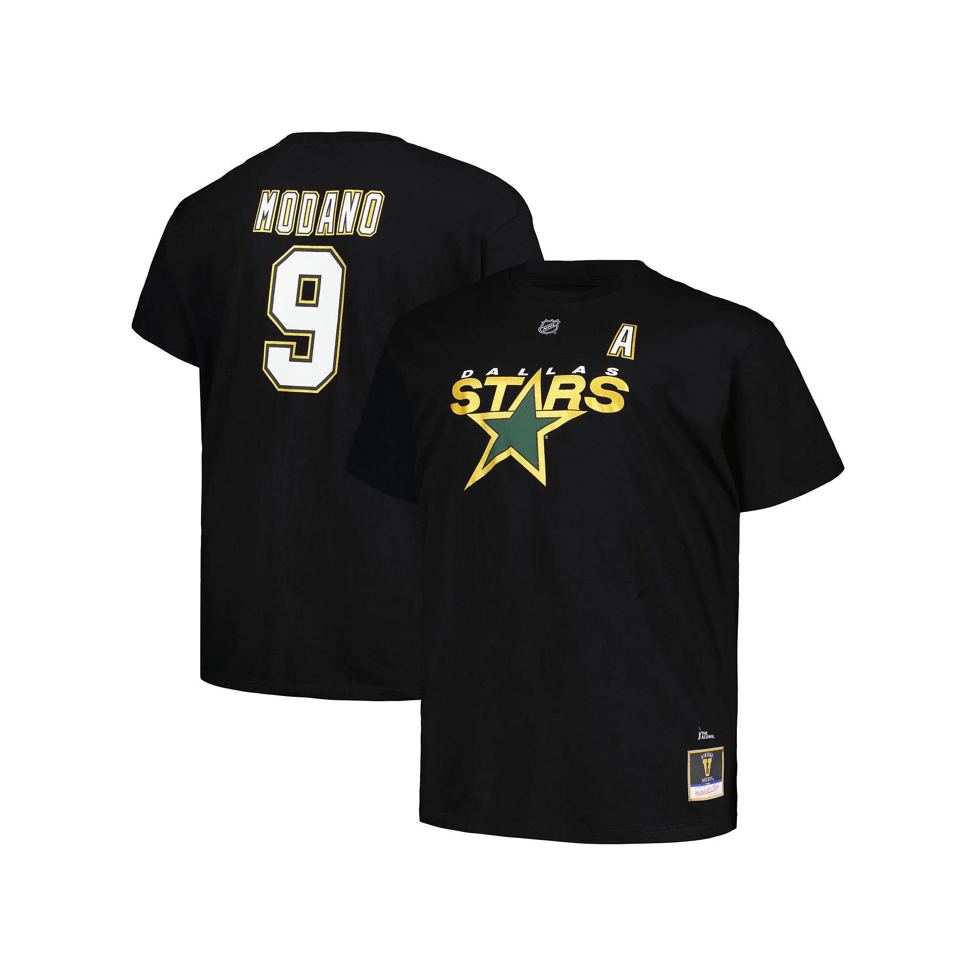 Men's Profile Mike Modano Black Dallas Stars Big & Tall Name & Number T-Shirt, Size: 5XB, Str Black Product Image