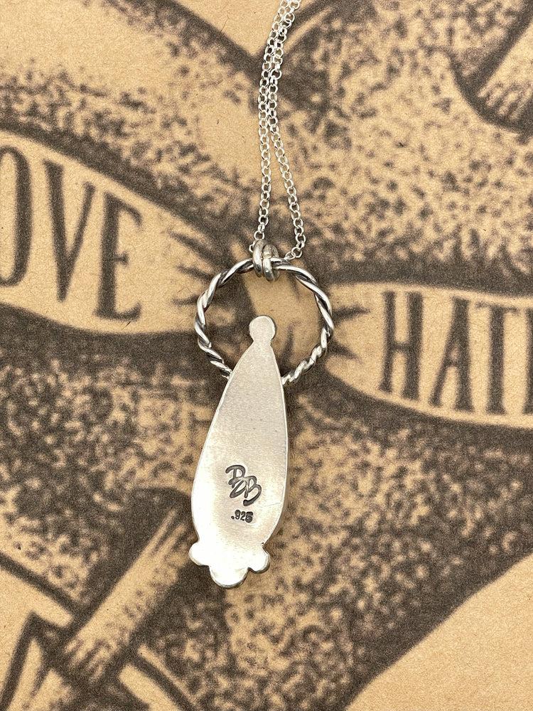 Sterling Silver Boulder Opal Pendant Necklace Product Image