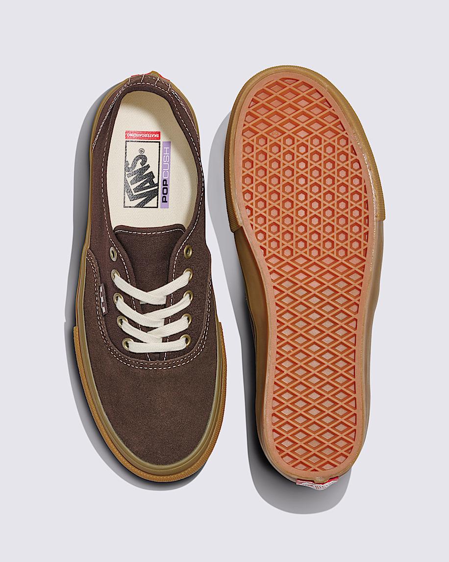 Skate Authentic Shoe in Brown / Gum| Vans US Product Image