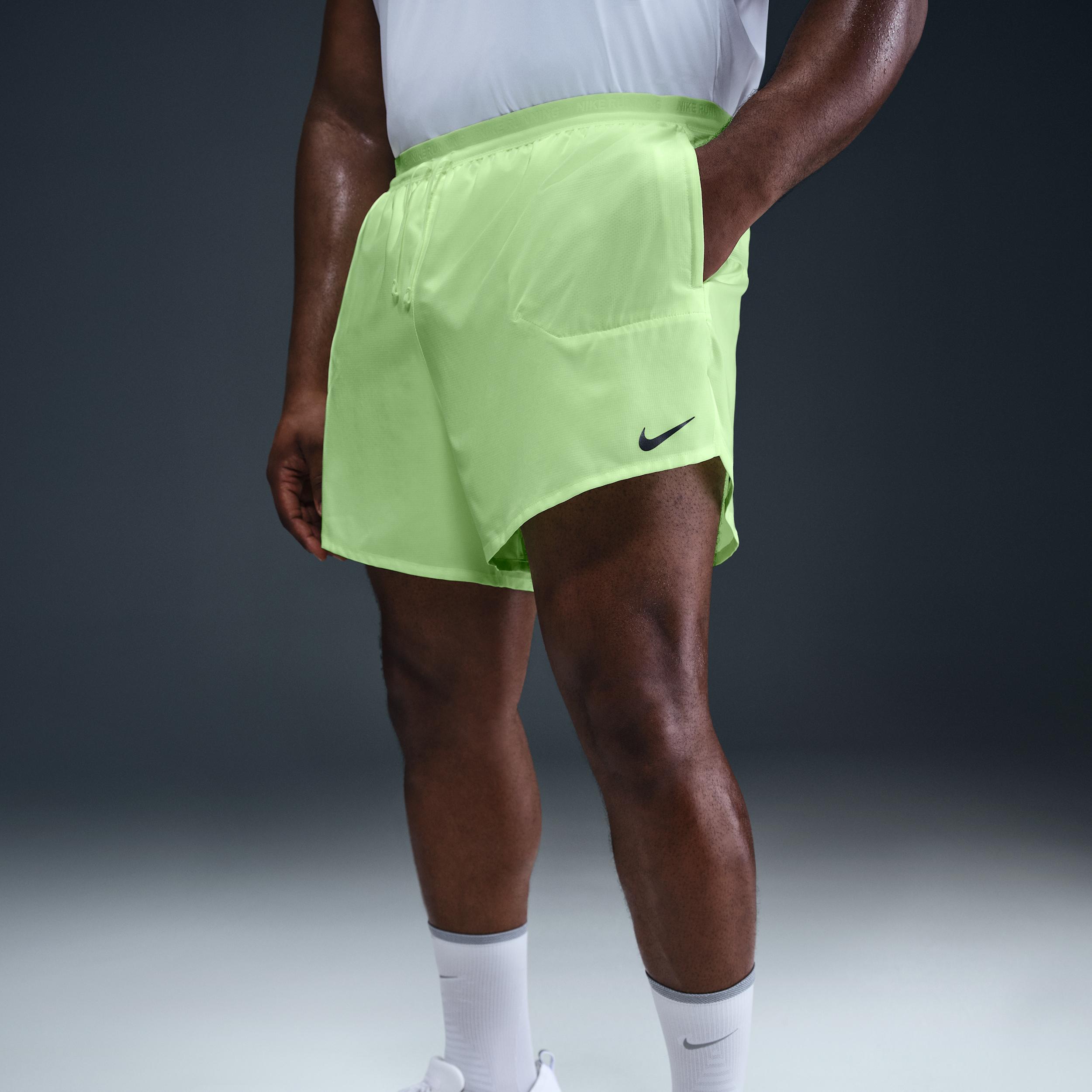 Nike Mens Stride Dri-FIT 5 2-in-1 Running Shorts | FN2992-701 Product Image