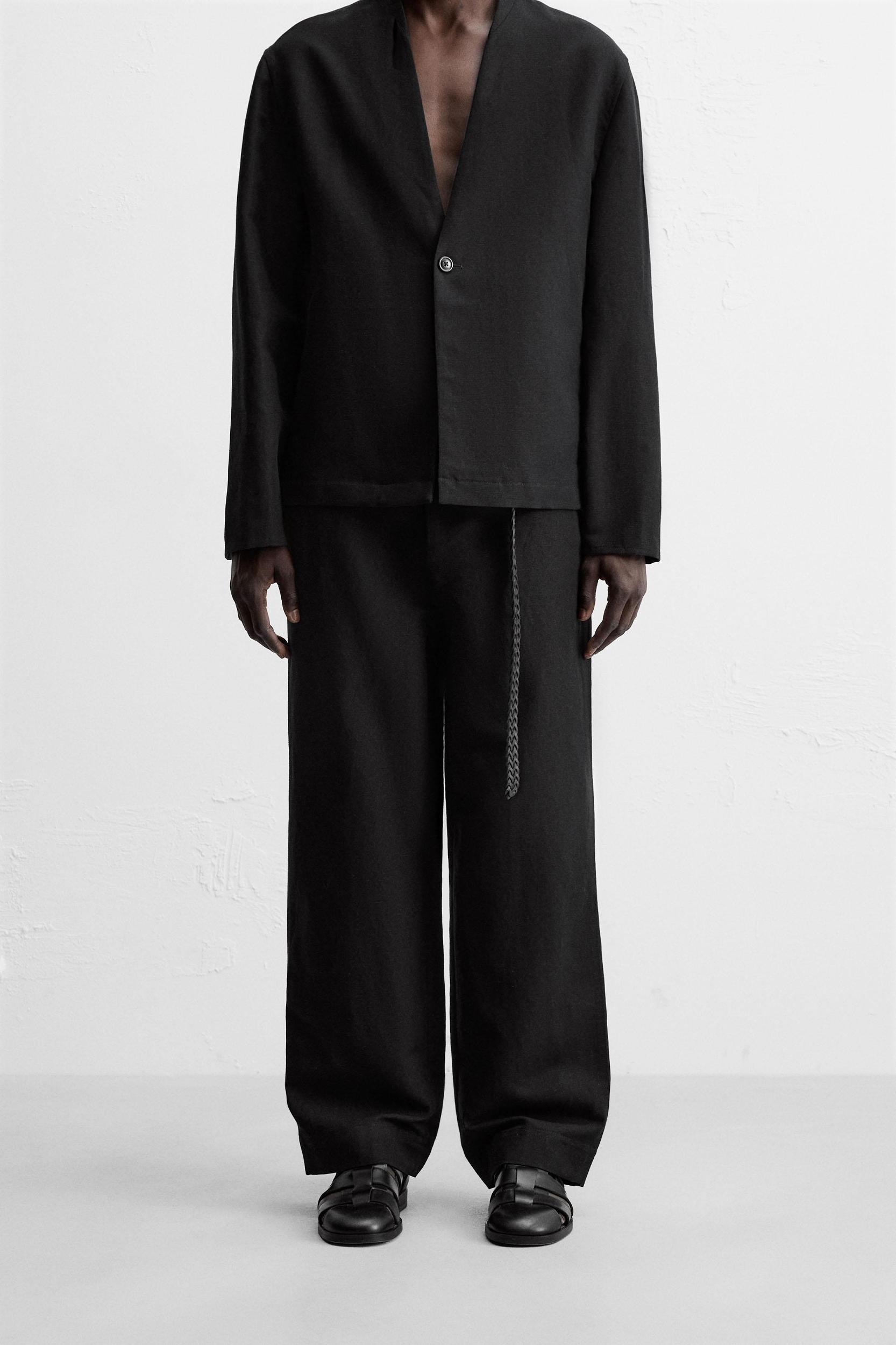 COTTON - LINEN SUIT PANTS Product Image