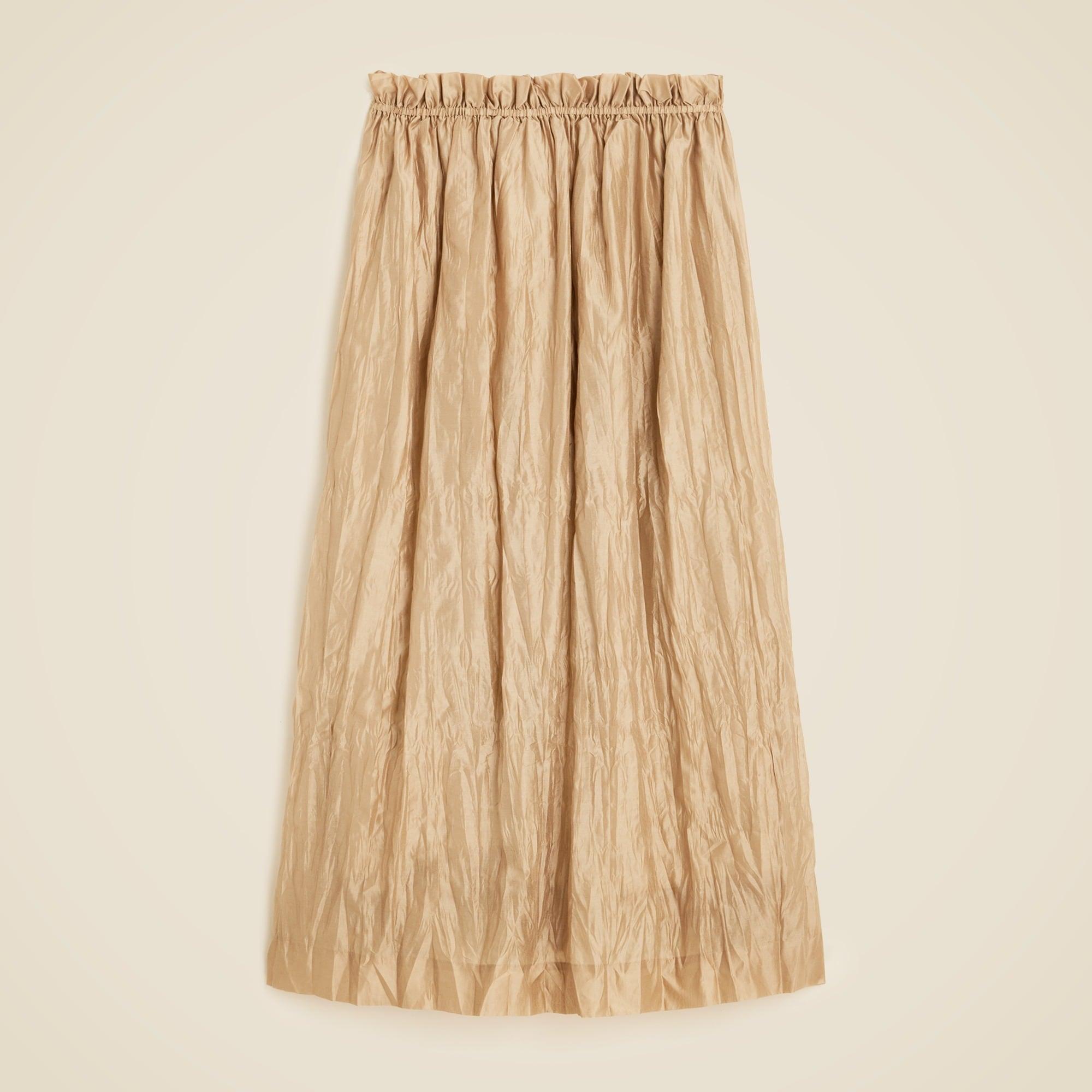 Crinkled gathered-waist skirt Product Image