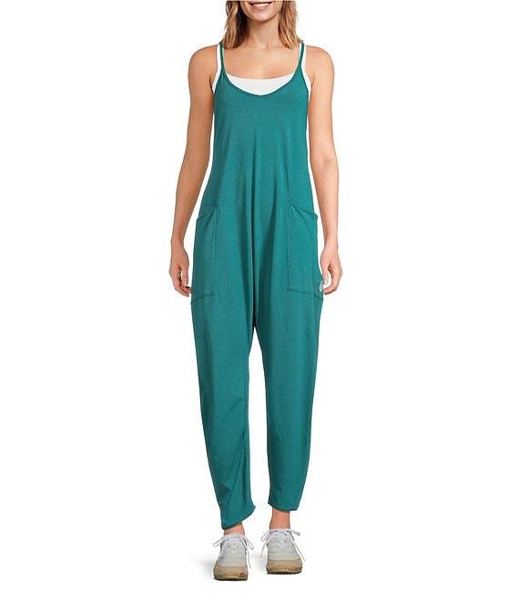 Free People FP Movement Sleeveless Scoop Neck Ankle Length Patch Pocket Hot Shot Onesie Product Image
