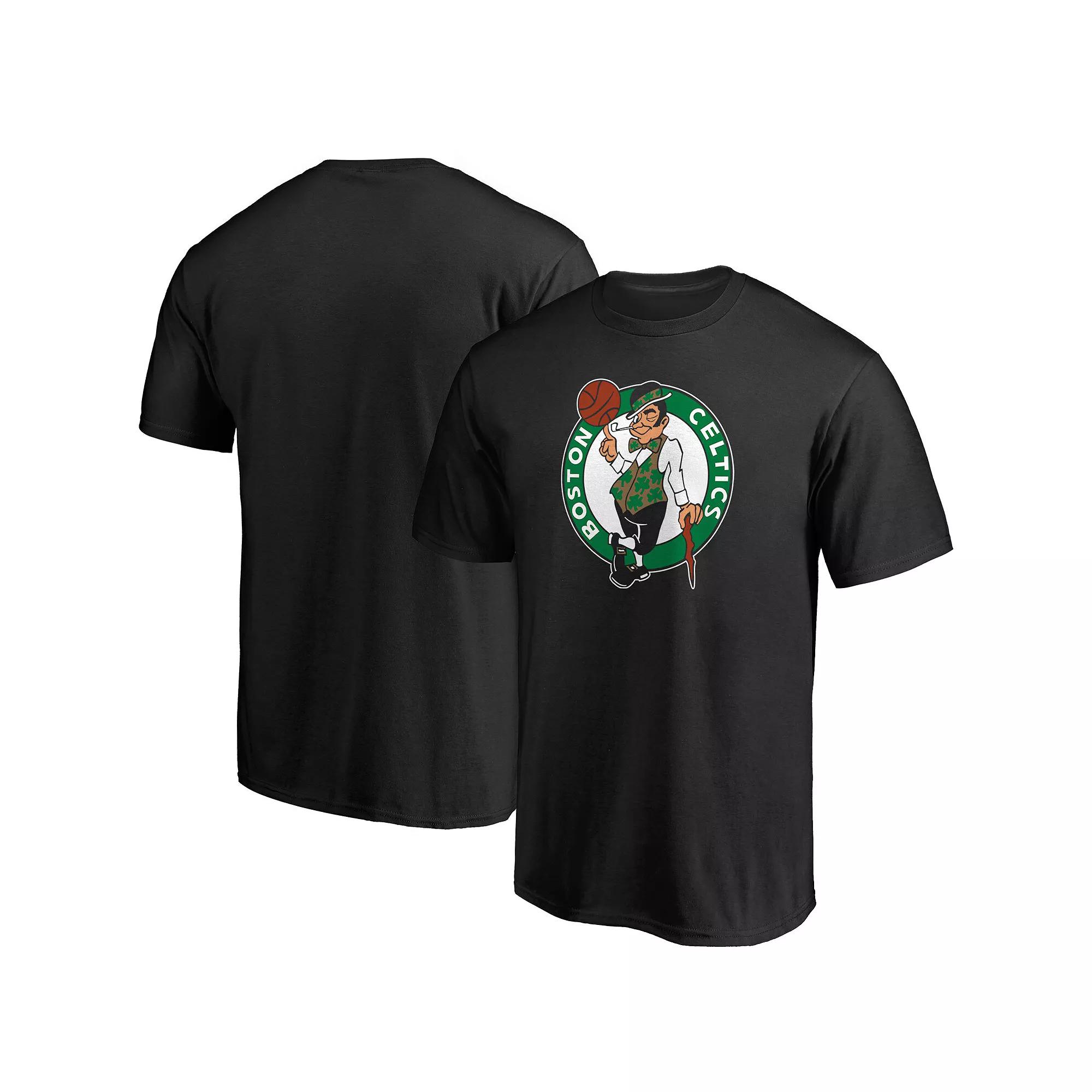 Men's Fanatics Branded Black Boston Celtics Primary Team Logo T-Shirt,  Product Image