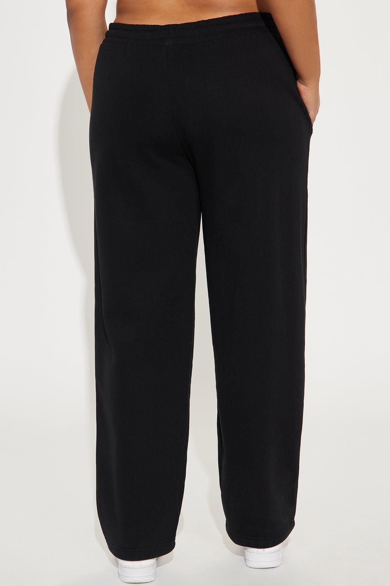 Von Dutch Wide Leg Pant - Black/Green Product Image