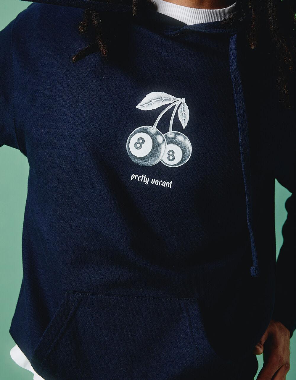 PRETTY VACANT 8-Ball Cherries Mens Hoodie - NAVY Product Image