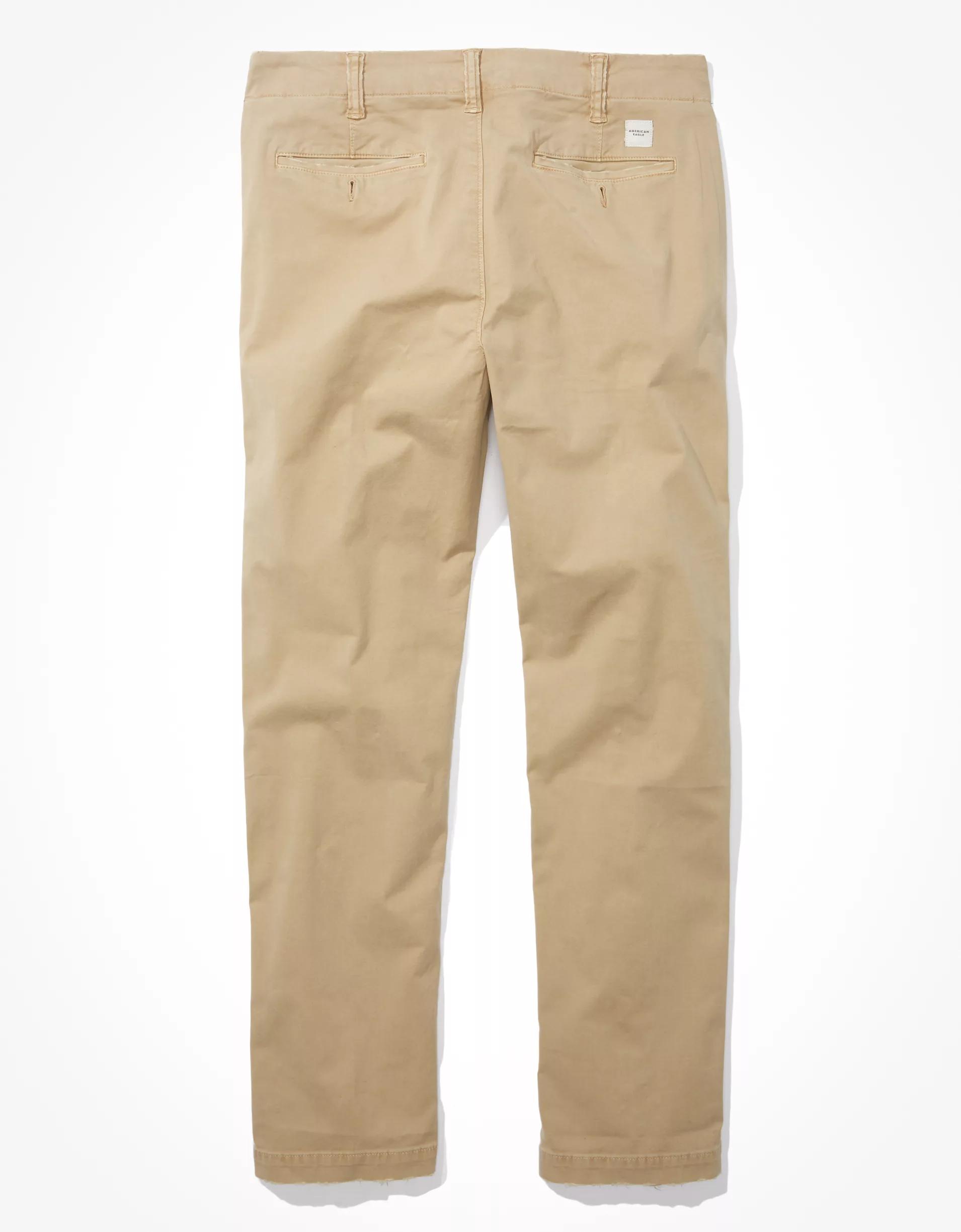 AE Flex Athletic Straight Lived-In Khaki Pant Product Image
