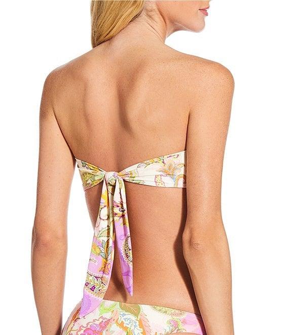 Gianni Bini Paisley High Leg Scoop Front Swim Bottom Product Image