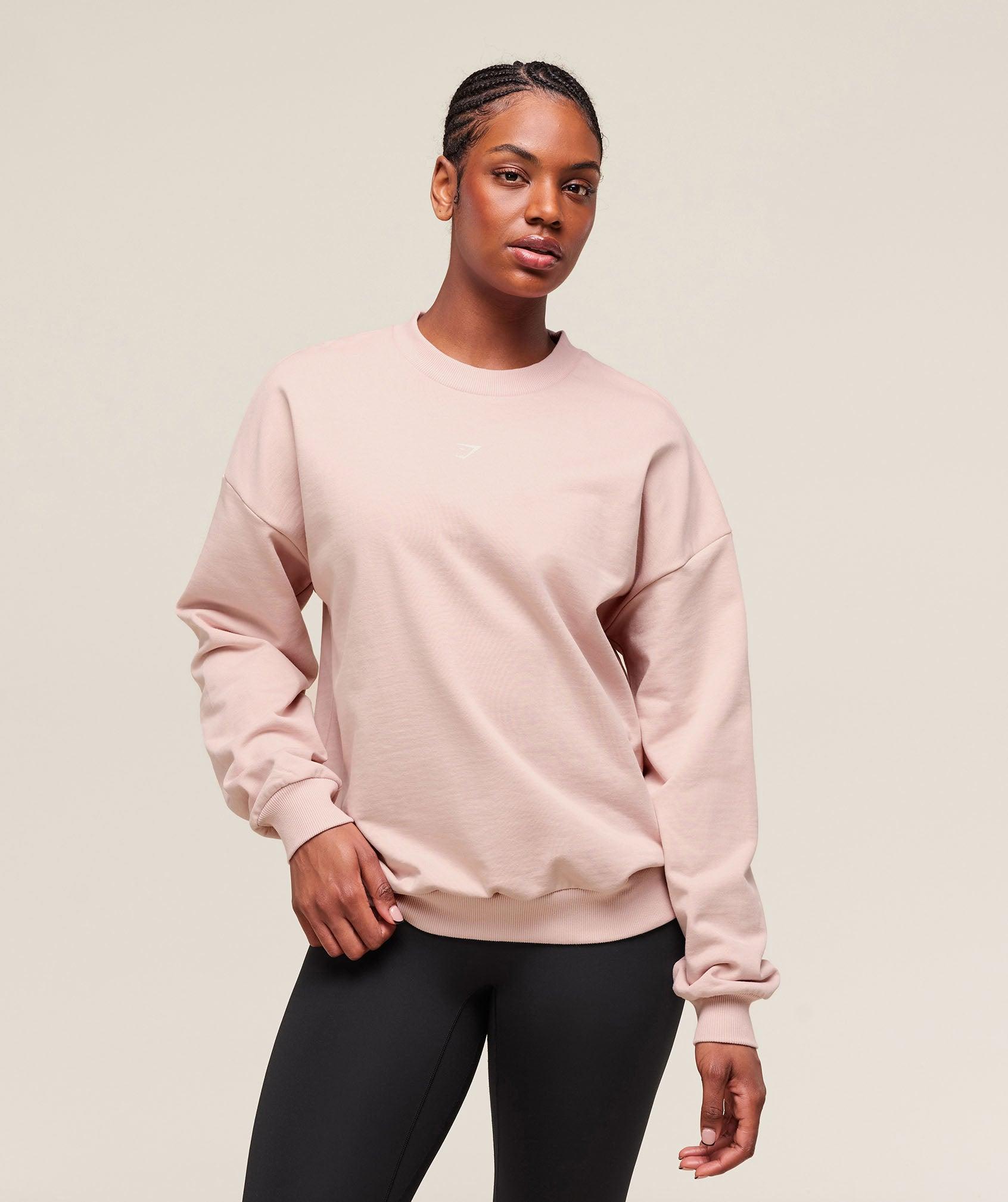 Gymshark Cherry Graphic Oversized Sweatshirt - Lift Pink Female Product Image