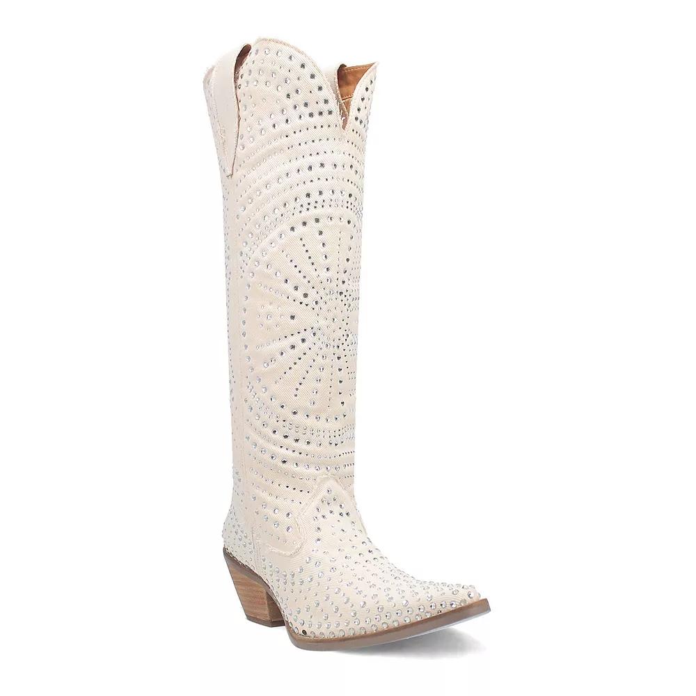 Dingo Honkytonk Honey Women's Western Boots, Size: 10, White Product Image