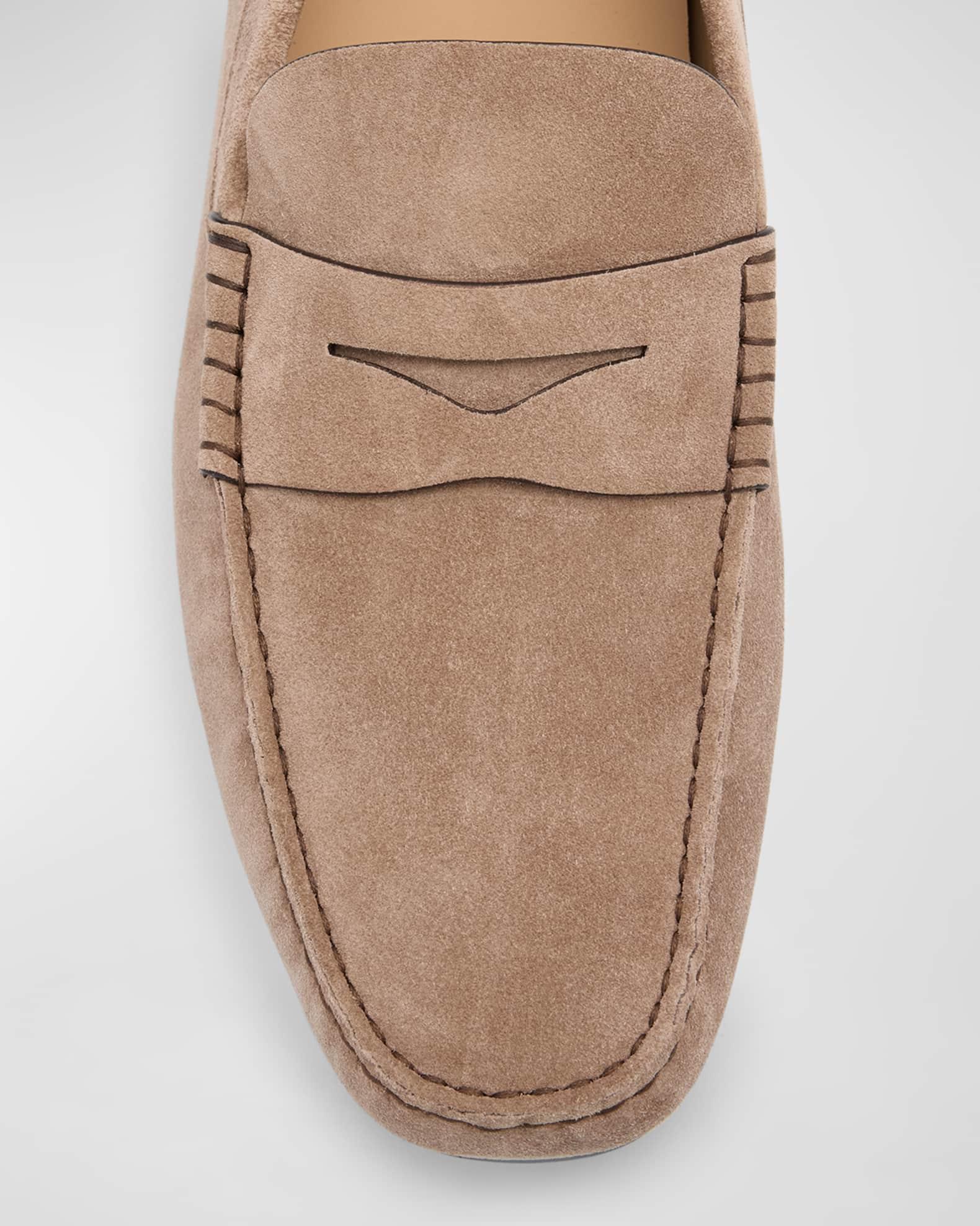 Men's Suede Penny Loafers Product Image