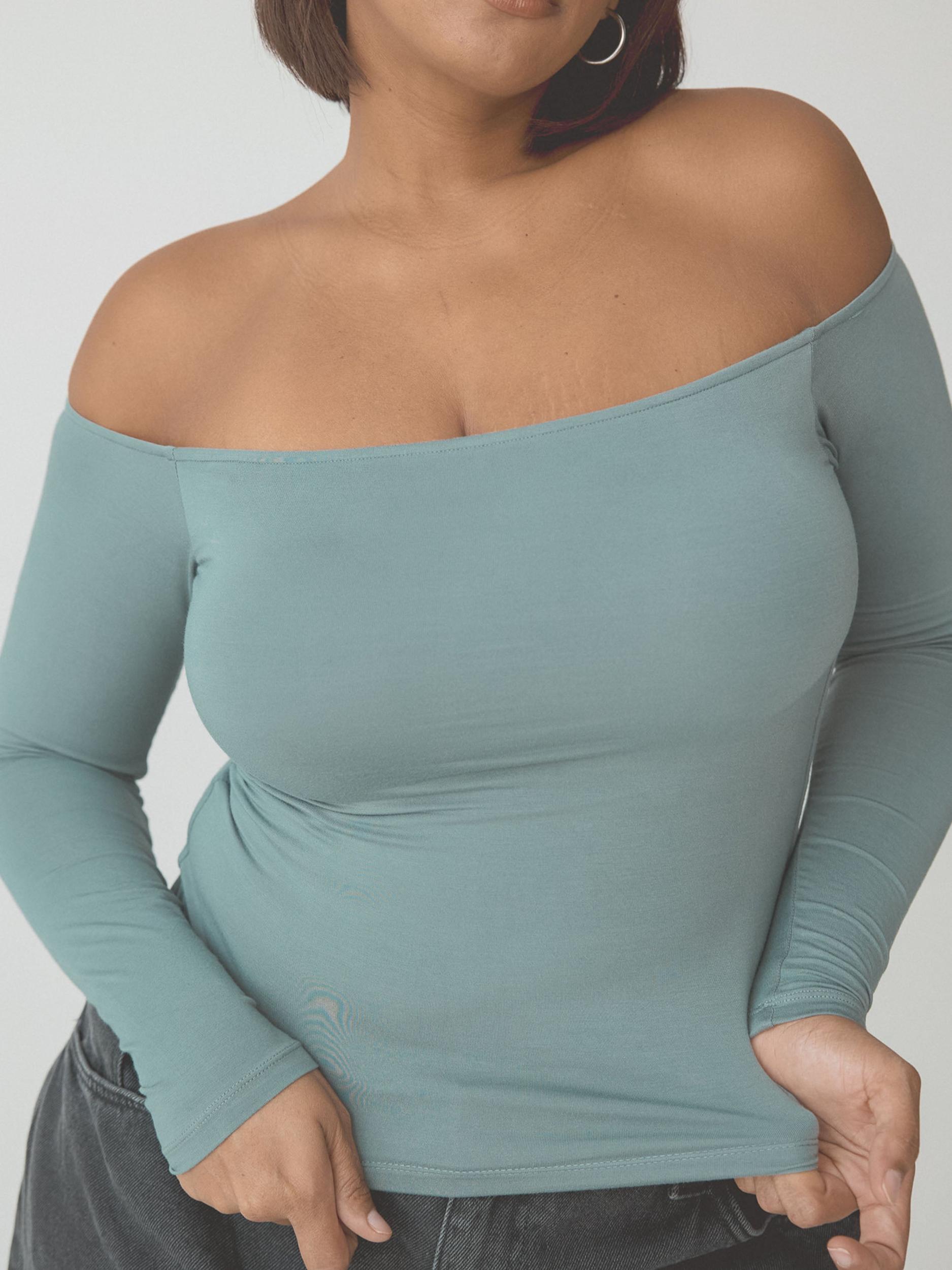 Off The Shoulder Braless Long Sleeve Product Image