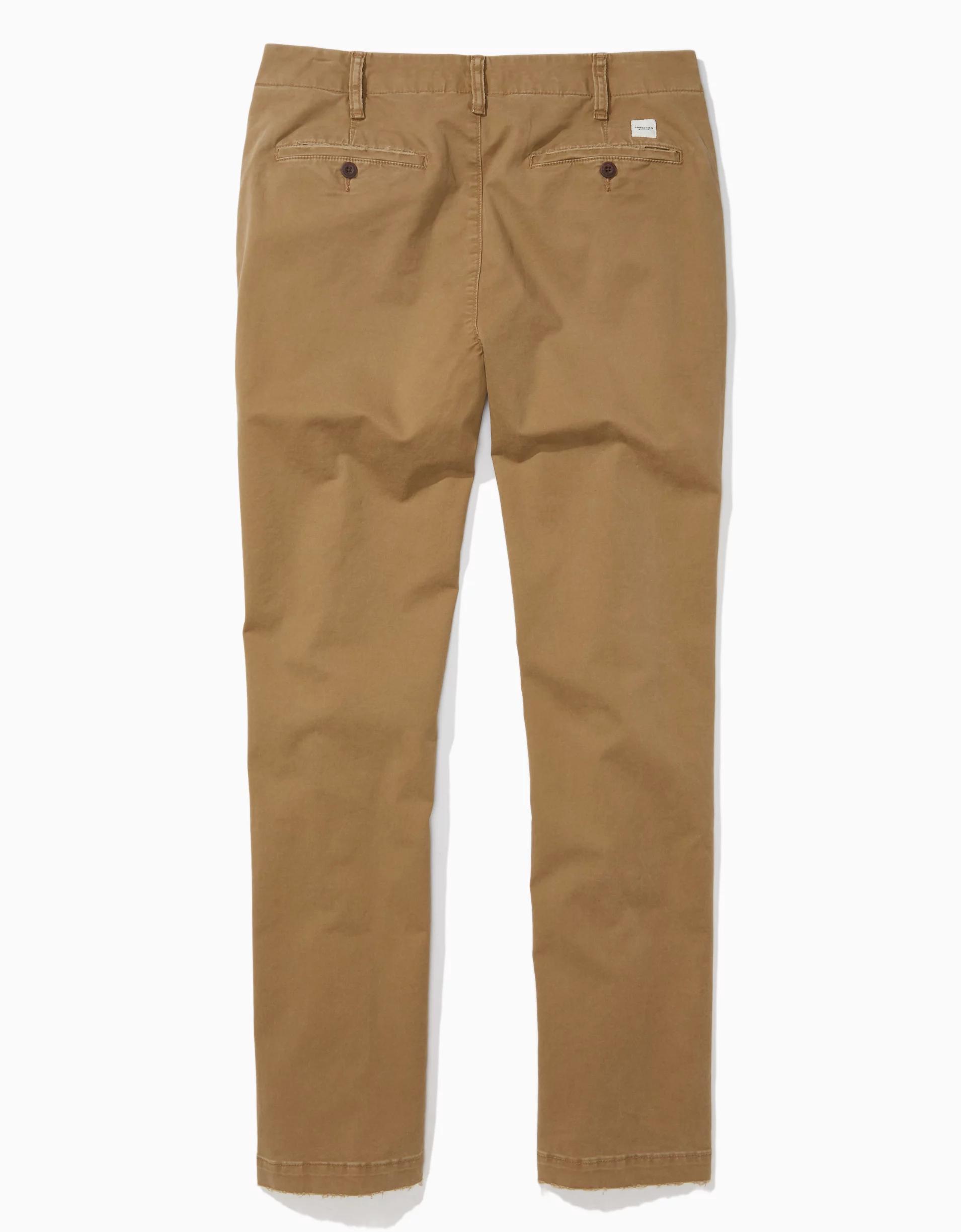 AE Flex Athletic Straight Lived-In Khaki Pant Product Image