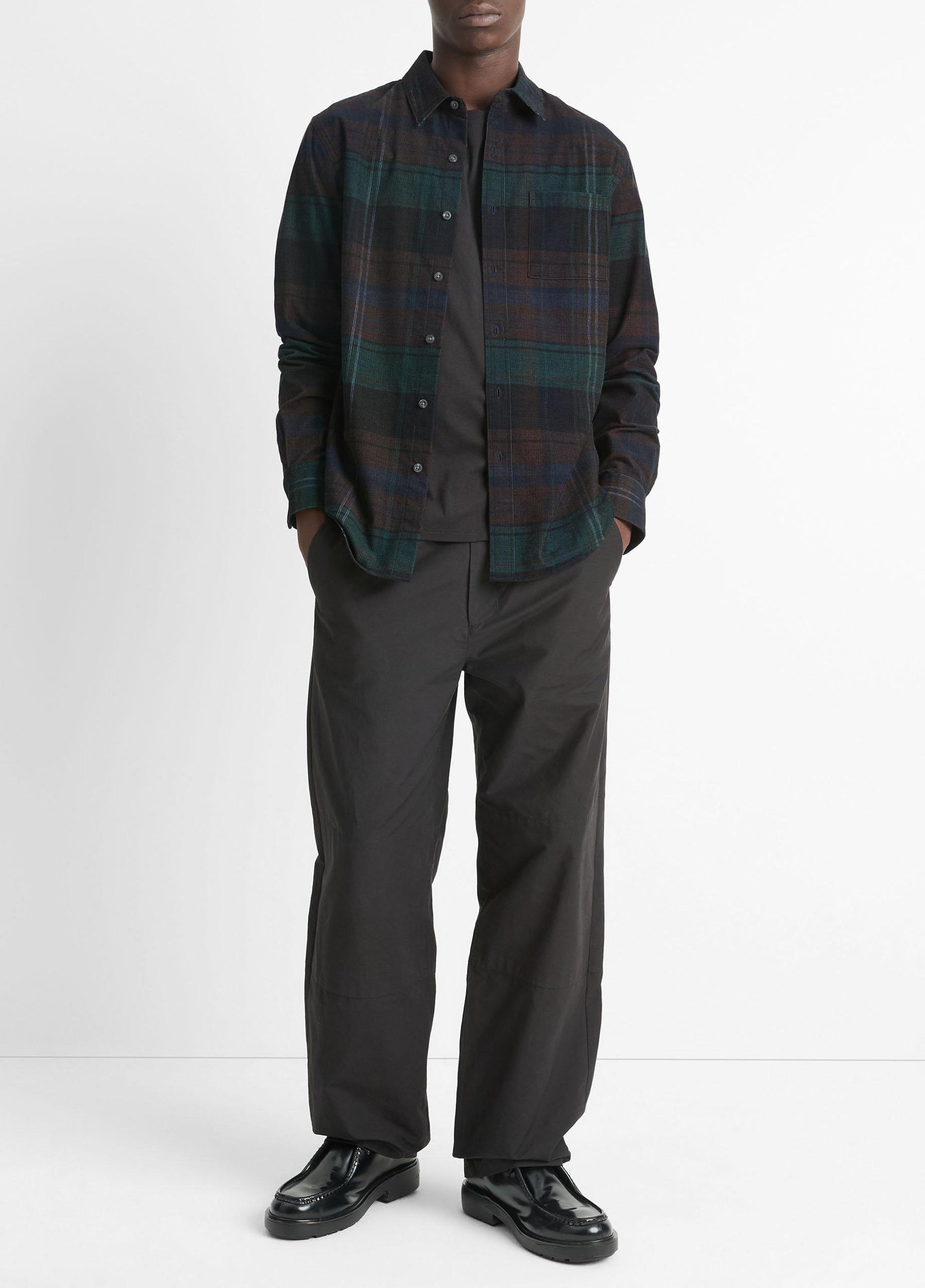 Sierra Plaid Cotton Corduroy Shirt Product Image