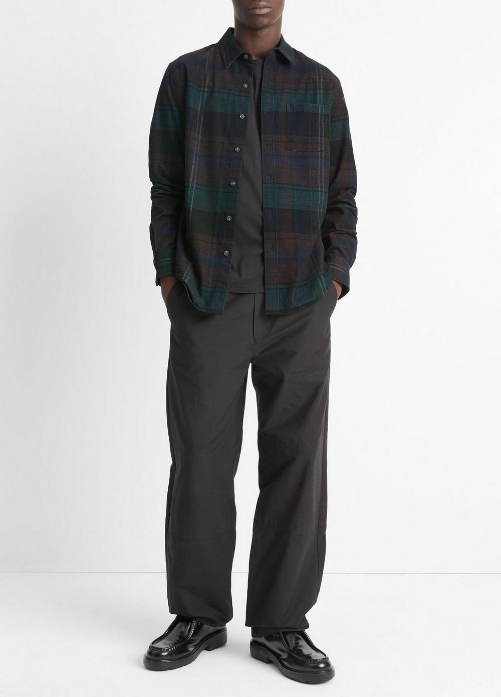 Sierra Plaid Cotton Corduroy Shirt Product Image