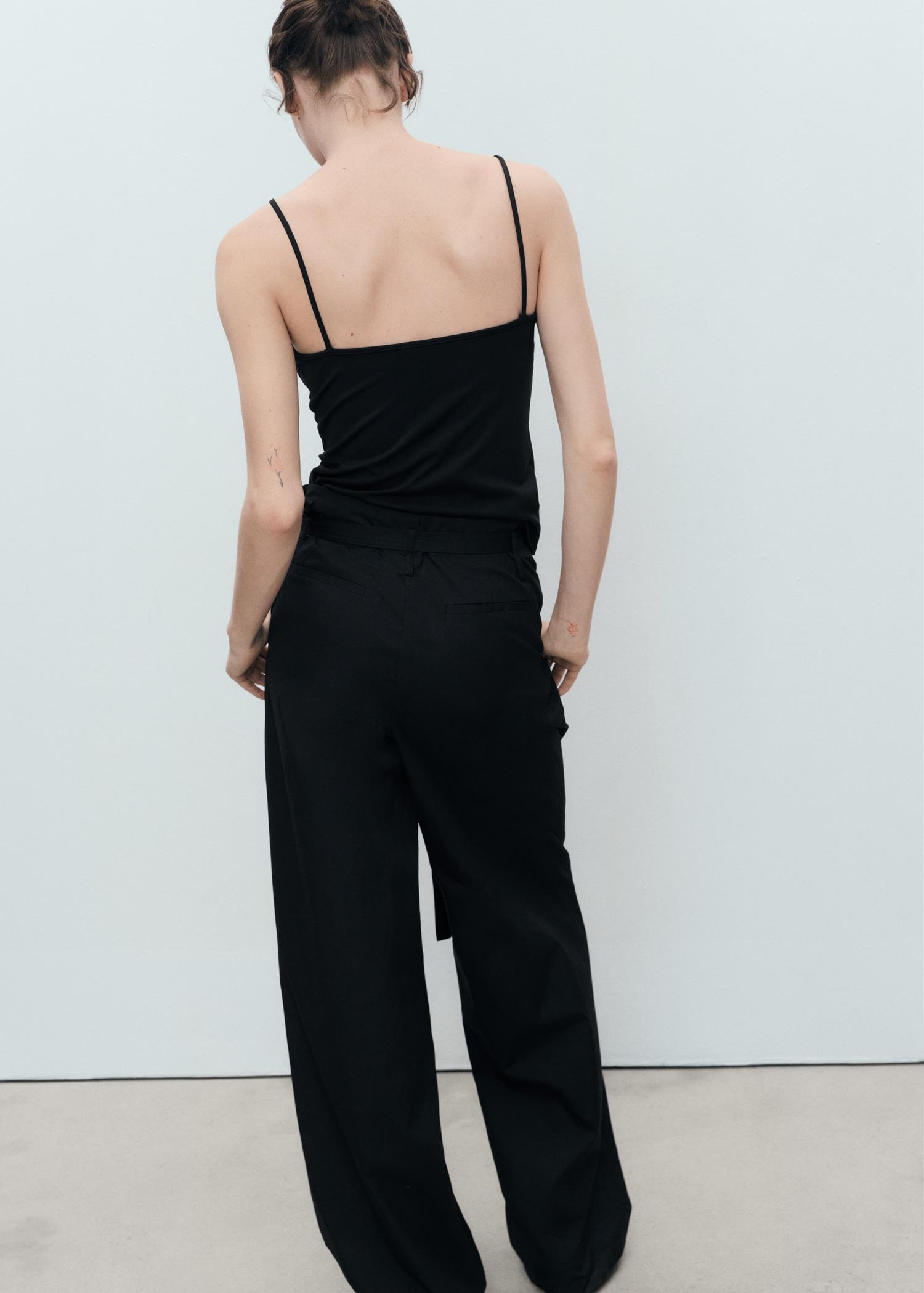 Spaghetti strap top - Women | MANGO USA Product Image