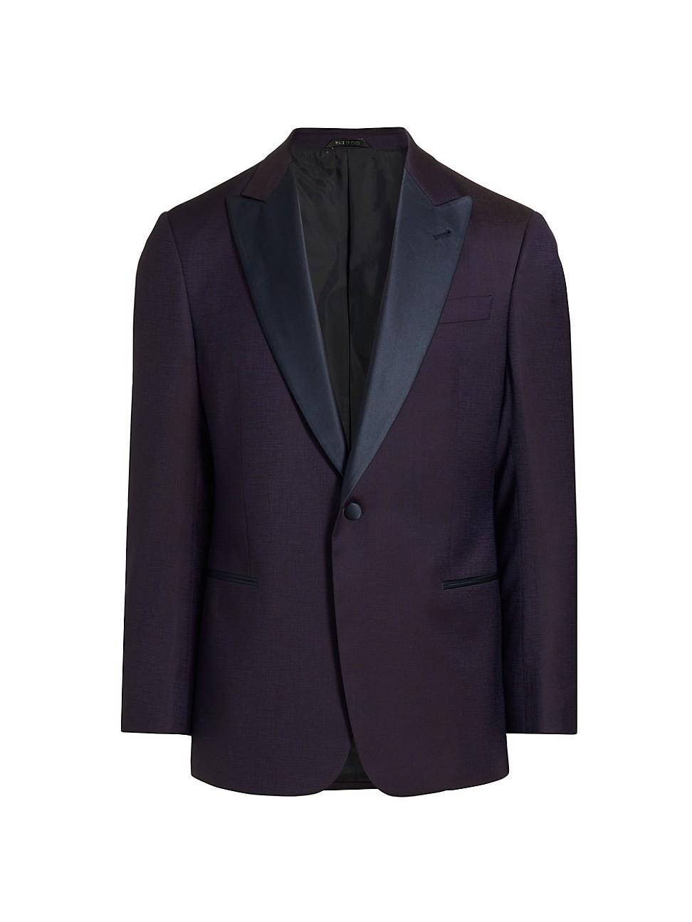 Mens Wool One-Button Dinner Jacket Product Image