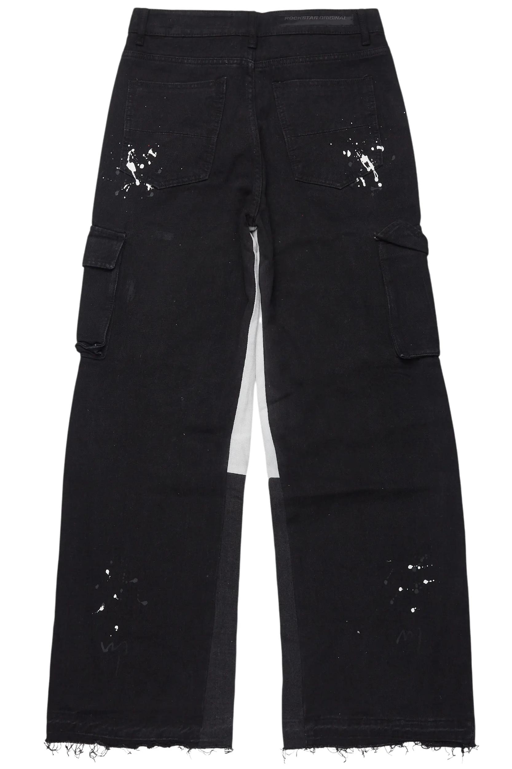 Dallin Black Painter Baggy Cargo Jean Male Product Image