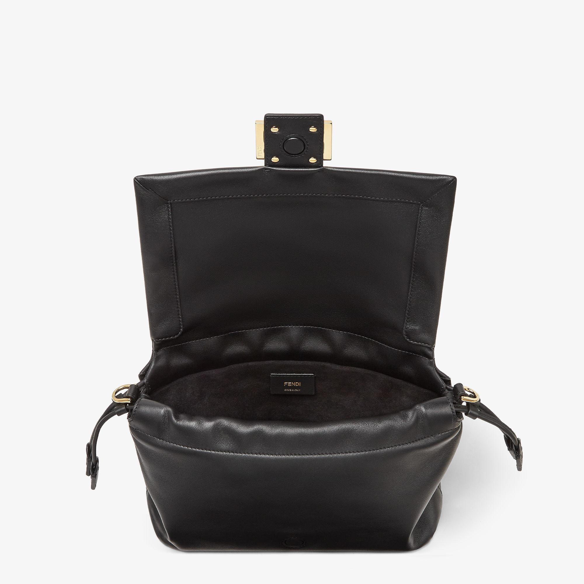 Mamma Baguette MediumBlack nappa leather bag Product Image
