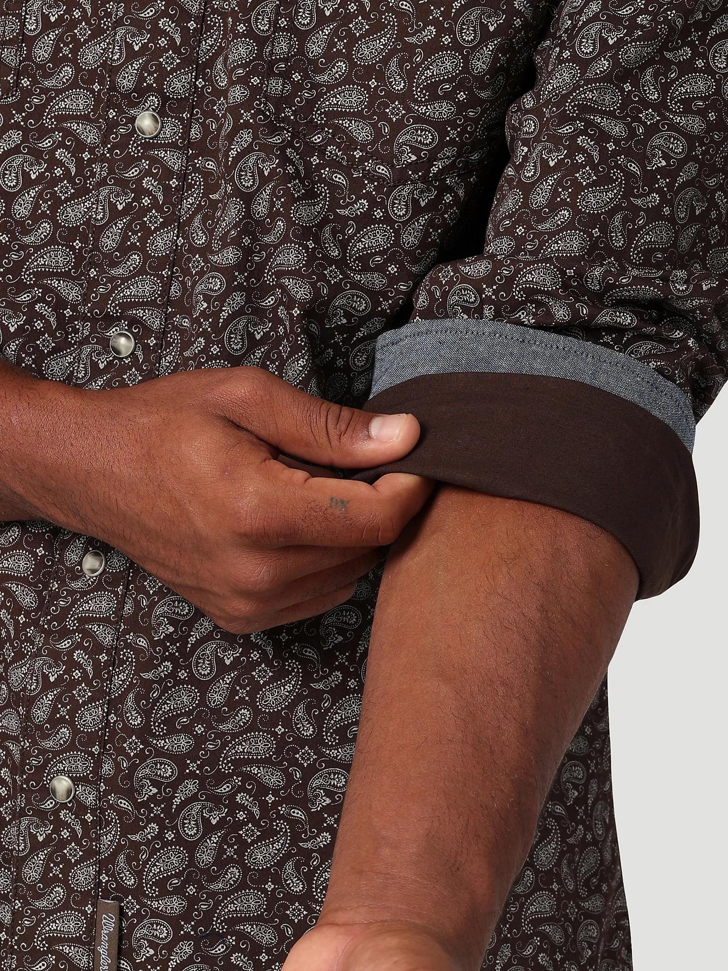 Men's Wrangler Retro Premium Western Snap Print Shirt | Men's SHIRTS | Wrangler® Product Image