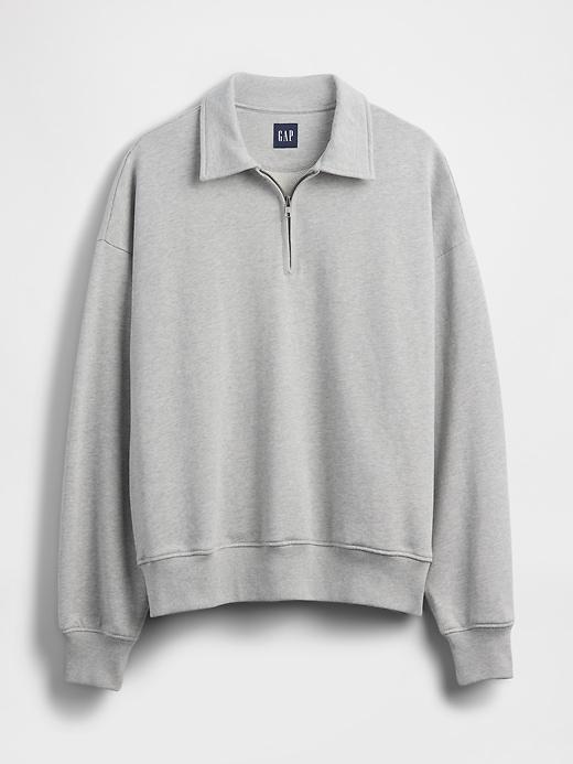 Heavyweight Oversized Quarter-Zip Pullover Product Image