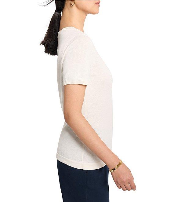 NIC + ZOE Easy Knit Scoop Neck Short Sleeve Tee Product Image