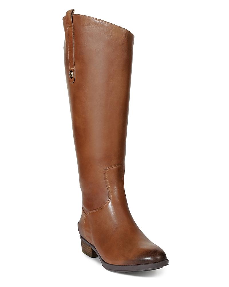 Sam Edelman Womens Penny Round Toe Leather Low-Heel Riding Boots Product Image