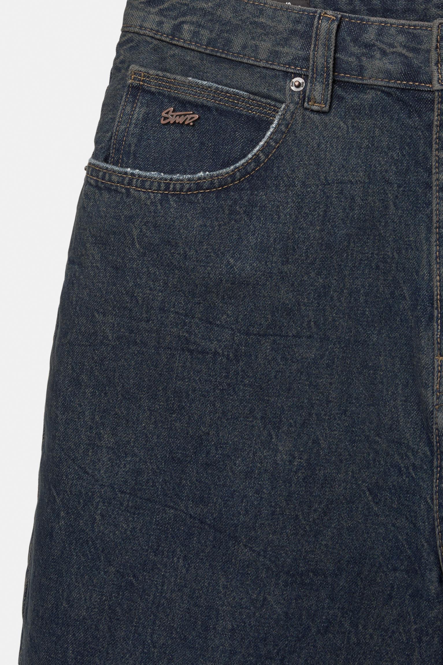 Loose baggy denim Bermuda shorts Product Image