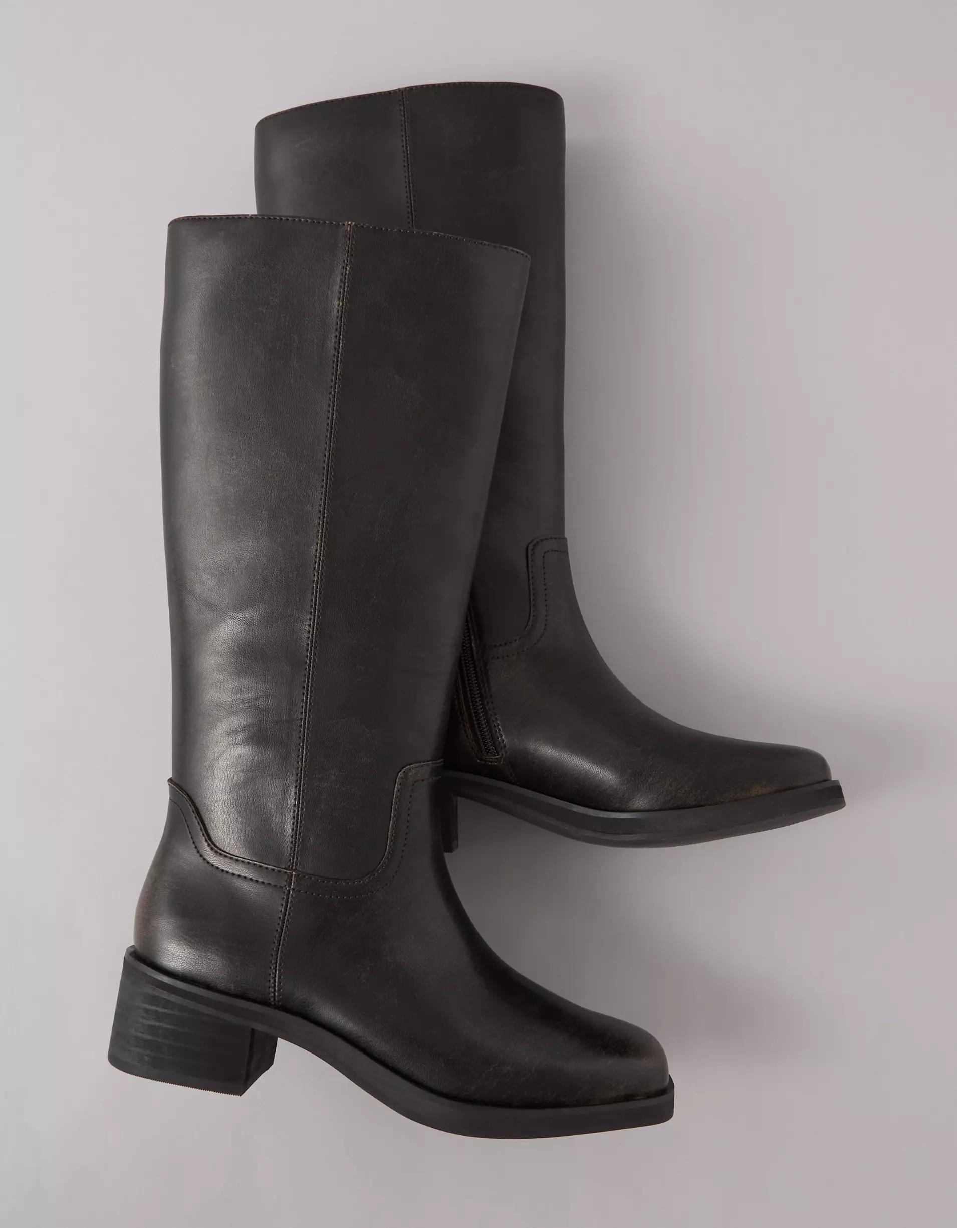 AE Vegan Leather Knee-High Boot Product Image