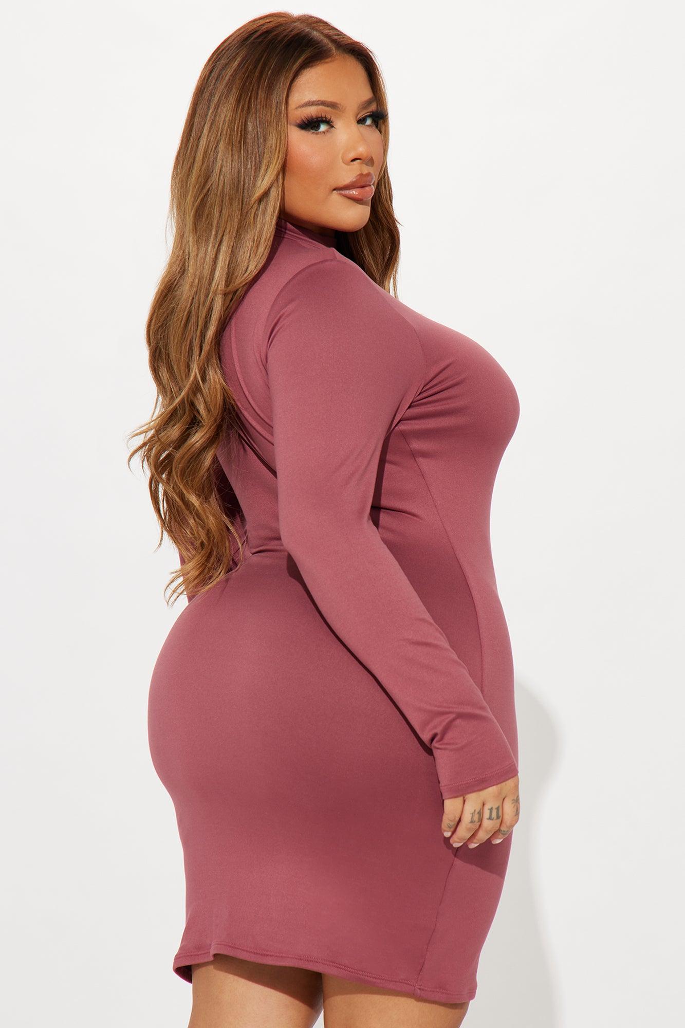 Krissy Mini Dress - Mauve Product Image
