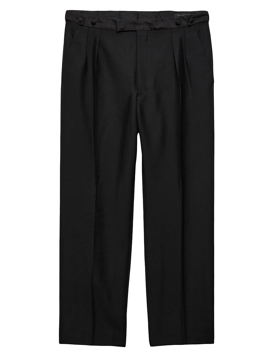 Mens Mohair Wool Trousers Product Image