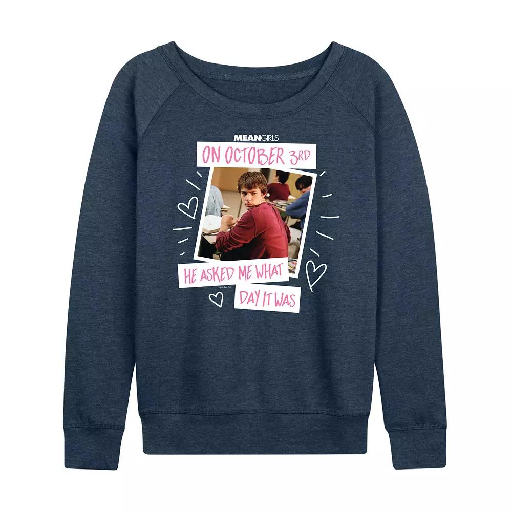 Women's Mean Girls October 3rd French Terry Long Sleeve Tee,  Product Image