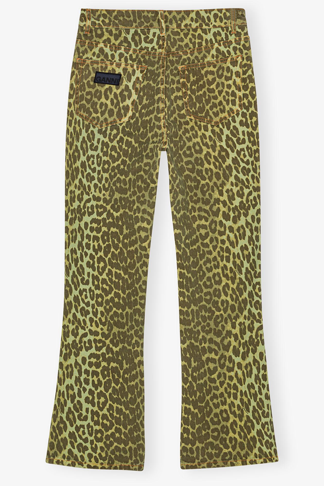 Green Leopard Betzy Jeans Product Image